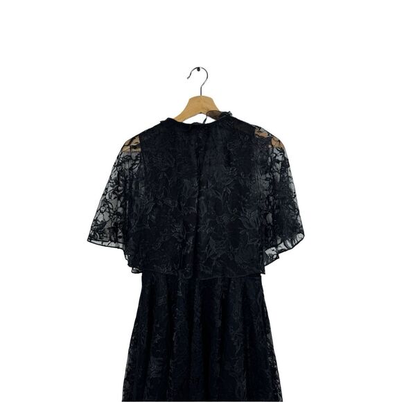 NWT SACHIN & BABI Net a Porter ONASSIS Black LACE LAYERED Dress Size 4 - Picture 15 of 16
